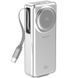 Портативний ЗП Power Bank Amaya F132 45W with display and cable 10000 mAh Silver фото 1