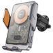 Автодержатель с БЗУ Hoco HW7 Transparent Discovery Edition (air outlet) Metal gray фото 1
