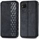 Кожаный чехол-книжка GETMAN Cubic (PU) для Xiaomi Redmi 9C Черный фото 4