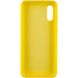 Чехол Silicone Cover Full Protective (AA) для Samsung Galaxy A02 Желтый / Yellow фото 2