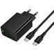 СЗУ Hoco CS94A Leader PD20W+QC3.0 (1USB-A/1C) + кабель Type-C to Type-C Black фото 3