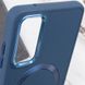 TPU чехол Bonbon Metal Style with MagSafe для Samsung Galaxy S24 Синий / Cosmos Blue фото 5