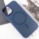 Чехол TPU+Glass Sapphire Midnight Open Camera with MagSafe для Apple iPhone 15 (6.1") Синий / Deep navy фото 5