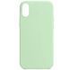 Чехол Silicone Case Full Protective (AA) NO LOGO для Apple iPhone XS Max (6.5") Зеленый / Pistachio