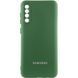 Чехол Silicone Cover Lakshmi Full Camera (AAA) with Logo для Samsung Galaxy A50 (A505F) / A50s / A30 Зеленый / Cyprus Green фото 1