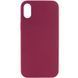 Чехол Silk Full Protective (AA) NO LOGO для Apple iPhone XS Max (6.5") Бордовый / Maroon фото 1