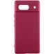 Чехол Silicone Cover Ummi Lakshmi Full Camera (AA) для Google Pixel 7a Бордовый / Marsala