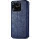 Кожаный чехол-книжка GETMAN Cubic (PU) для Xiaomi Redmi 10A Синий фото 2