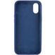 Чехол Silk Full Protective (AA) NO LOGO для Apple iPhone X / XS (5.8") Синий / Deep navy фото 2