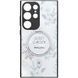 TPU+PC чохол Secret Garden with Magnetic Fit для Samsung Galaxy S24 Ultra White