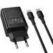 СЗУ Hoco CS94A Leader PD20W+QC3.0 (1USB-A/1C) + кабель Type-C to Type-C Black фото 5