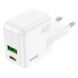 СЗУ Hoco C111A PD 30W+QC3.0 (1USB-A/1C) White фото 3