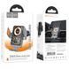 Автодержатель с БЗУ Hoco HW7 Transparent Discovery Edition (air outlet) Metal gray фото 6