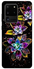 Чехол itsPrint Flowers on black для Samsung Galaxy S20 Ultra