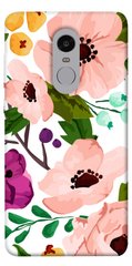Чехол itsPrint Акварельные цветы для Xiaomi Redmi Note 4X / Note 4 (Snapdragon)