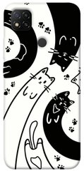 Чехол itsPrint Черно-белые коты для Xiaomi Redmi 9C