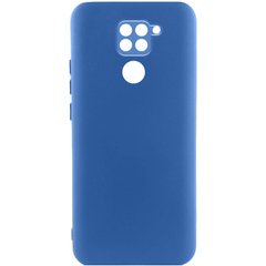 Чохол Silicone Cover Lakshmi Full Camera (A) для Xiaomi Redmi Note 9 / Redmi 10X Синій / Navy Blue