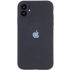 Чехол Silicone Case Full Camera Protective (AA) для Apple iPhone 12 (6.1") Серый / Dark Gray