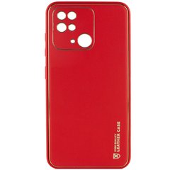 Шкіряний чохол Xshield для Xiaomi Redmi 10C Червоний / Red