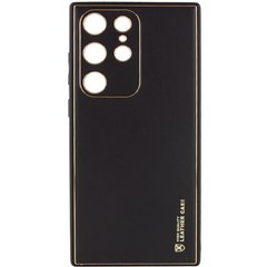 Кожаный чехол Xshield для Samsung Galaxy S21 Ultra Черный / Black