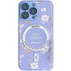 TPU+PC чохол Secret Garden with MagSafe для Apple iPhone 15 Pro Max (6.7") Lilac