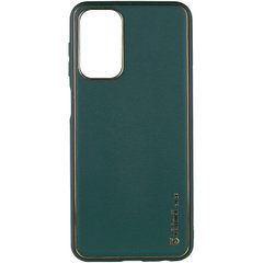 Кожаный чехол Xshield для Xiaomi Redmi Note 10 / Note 10s Зеленый / Army green