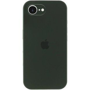 Чехол Silicone Case Full Camera Protective (AA) для Apple iPhone 16e / 17e (6.1") Зеленый / Cyprus Green