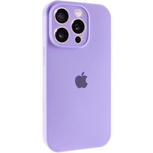 Чехол Silicone Case Full Camera Protective (AA) для Apple iPhone 14 Pro Max (6.7") Сиреневый / Dasheen
