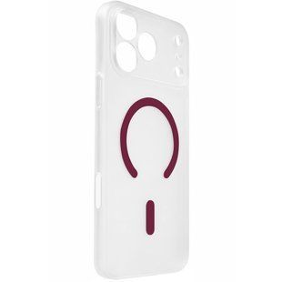 Чехол PC Slim Matte with Magnetic Fit (camera button) для Apple iPhone 17 Pro Max / 18 Pro Max Dark Cherry