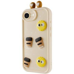 Чехол TPU Toys Case with Ears для Apple iPhone 16e / 17e (6.1") Sand