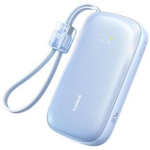 Портативний ЗП Power Bank Baseus EnerFill FC21 Qpow 3 Ultra 22.5W with cable 20000 mAh (PPFLS) Galaxy Blue