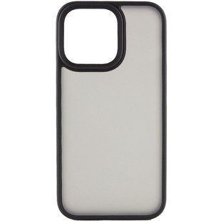 TPU+PC чехол Metal Buttons для Apple iPhone 14 Pro (6.1") Черный / Black