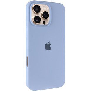 Чохол Silicone Case Full Protective (AA) для Apple iPhone 16 Pro (6.3") Блакитний / Lilac Blue