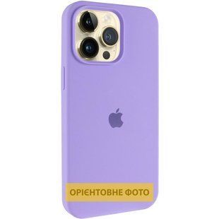 Чехол Silicone Case (AA) Logo with MagSafe для Apple iPhone 17 Pro Max (6.9") Сиреневый / Dasheen