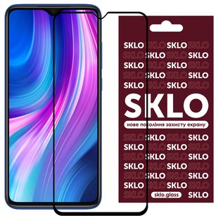 Защитное стекло SKLO 3D (full glue) для Xiaomi Redmi 9A / 9C / 10A / Redmi A1 / A1+ / A2 / A2+ Черный