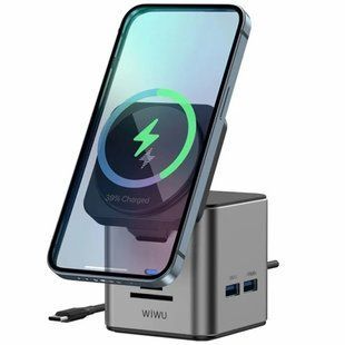 Уцінка БЗП + HUB WIWU Wi-W025 Cube 9in1 USB-C Відкрита упаковка / Gray