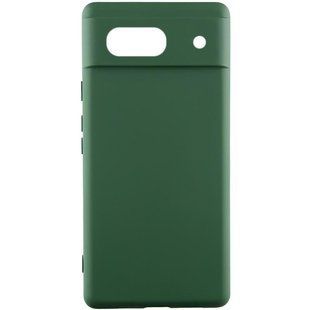 Чехол Silicone Cover Ummi Lakshmi Full Camera (AA) для Google Pixel 7a Зеленый / Dark green