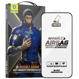 Защитное 3D стекло Blueo Invisible Airbag для Apple iPhone 17 Air (6.5") Черный