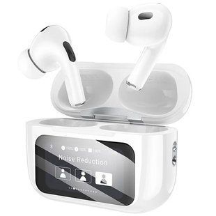 Беспроводные TWS наушники Borofone BW76 Brocade with Touch Screen and ANC White