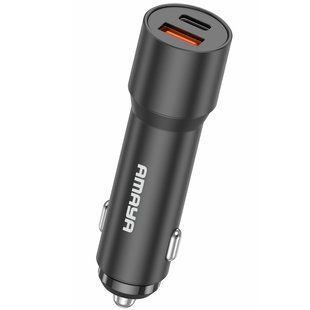 АЗУ Amaya ACC-09 PD22.5W+QC3.0 total 40.5W (1USB-A/1C) Black