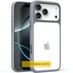 TPU+PC чехол Metal Buttons для Apple iPhone 17 Air (6.5") Серый / Grey