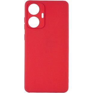Силиконовый чехол Candy Full Camera для Realme C55 Красный / Camellia