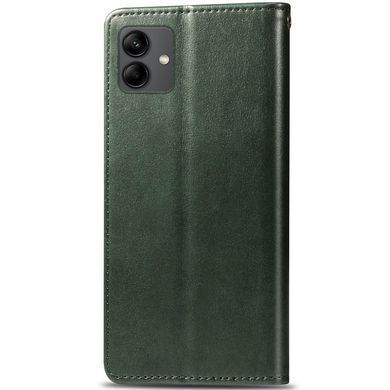 Кожаный чехол-книжка GETMAN Gallant (PU) для Samsung Galaxy A04 Зеленый
