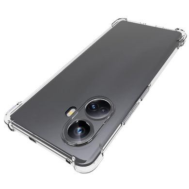 TPU чохол GETMAN Ease logo посилені кути Full Camera для Realme 10 Pro+ Безбарвний (прозорий)