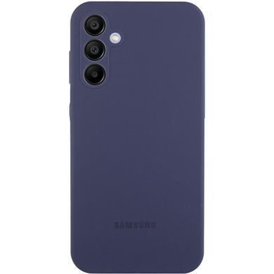 Чехол Silicone Cover Lakshmi Full Camera (AAA) with Logo для Samsung Galaxy S25 FE Темно-синий / Midnight blue