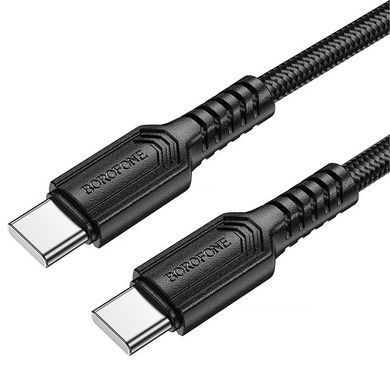 Дата кабель Borofone BX116 Certain Type-C to Type-C 60W (1m) Black