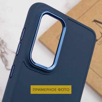 TPU чехол Bonbon Metal Style для Samsung Galaxy S23 Ultra Синий / Cosmos blue
