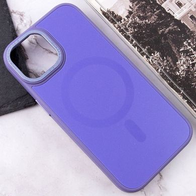 Чохол TPU+Glass Sapphire Midnight Open Camera with MagSafe для Apple iPhone 15 (6.1") Бузковий / Dasheen