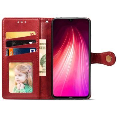 Кожаный чехол-книжка GETMAN Gallant (PU) для Xiaomi Redmi 10C Красный