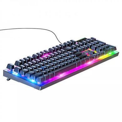 Клавиатура + мышь проводная Hoco GM18 Luminous Black